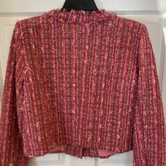 Vita Grace Boucle Style Pink Blazer - Picture 8 of 11